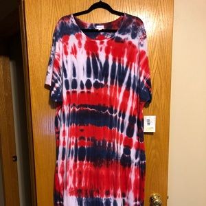 Tie dye maxi dress